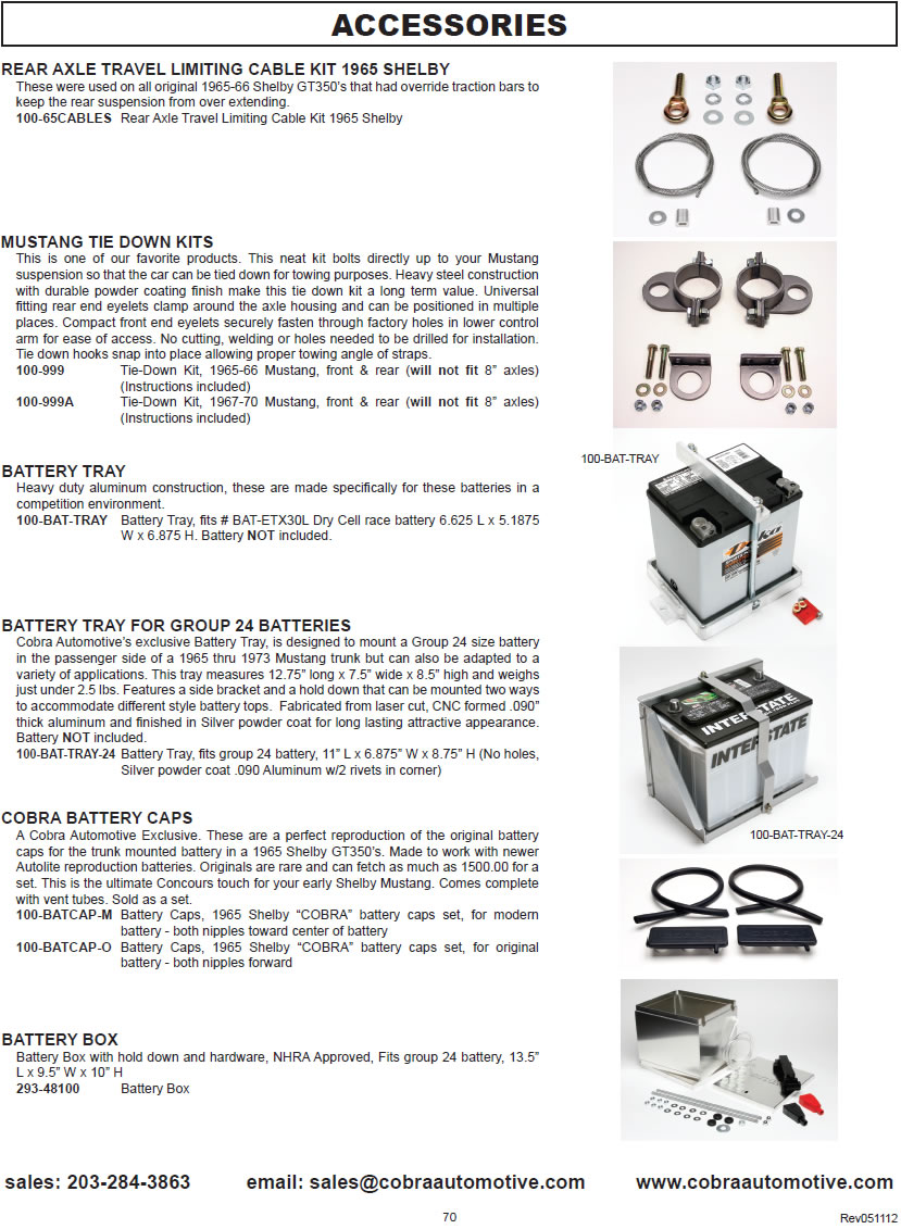 Accessories - catalog page 70
